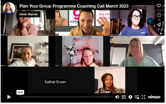 coaching call plan your online business mar 2023